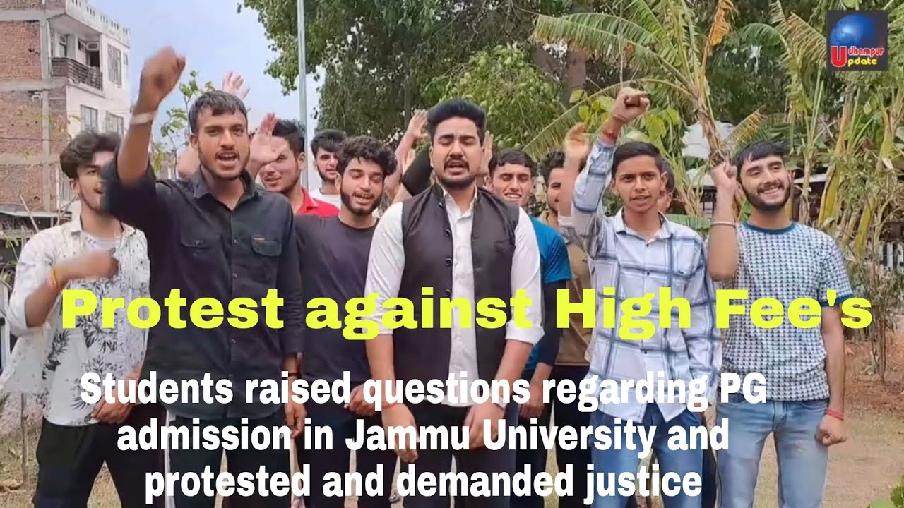 Students Protest against Jammu University For Ug/PG Fail/Pass + UG, PG ...