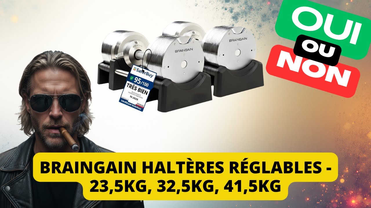 BRAINGAIN 2025 : Faut-il craquer pour ces haltères réglables ultra polyvant ?
