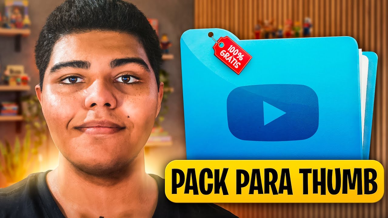 MELHOR PACK PARA THUMBNAIL GRÁTIS 2026!!! Pack com MAIS DE 500 ASSETS GRÁTIS