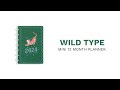 2024 Wild Type Happy Planner Mini Dashboard Layout 12 Months | PPMD12-146