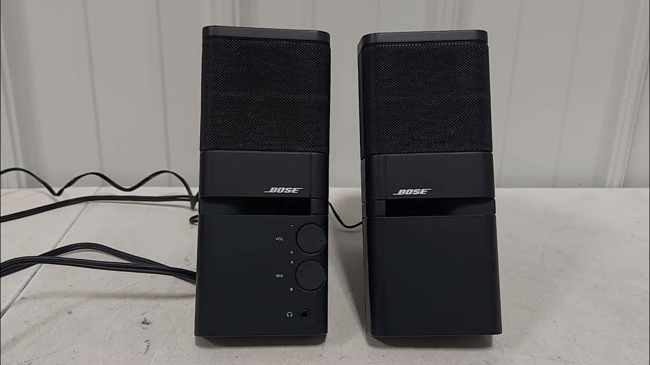 Bose MediaMate Computer Speaker System YouTube