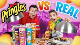 PRINGLES VS REAL FOOD CHALLENGE #2 - Vraie nourriture ou Pringles ?