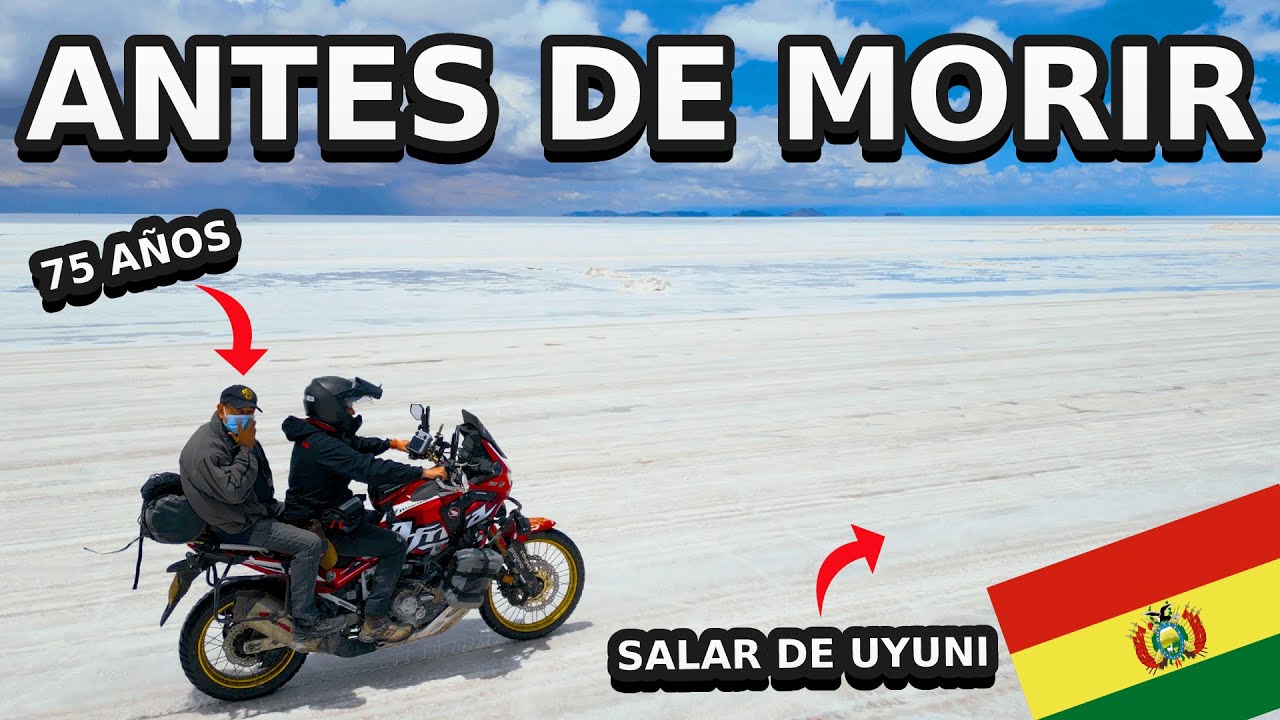 Vlog #35 | CUMPLÍ el SUEÑO de este SEÑOR al LLEVARLO por el SALAR DE UYUNI en MOTO | Vuelta al mundo
