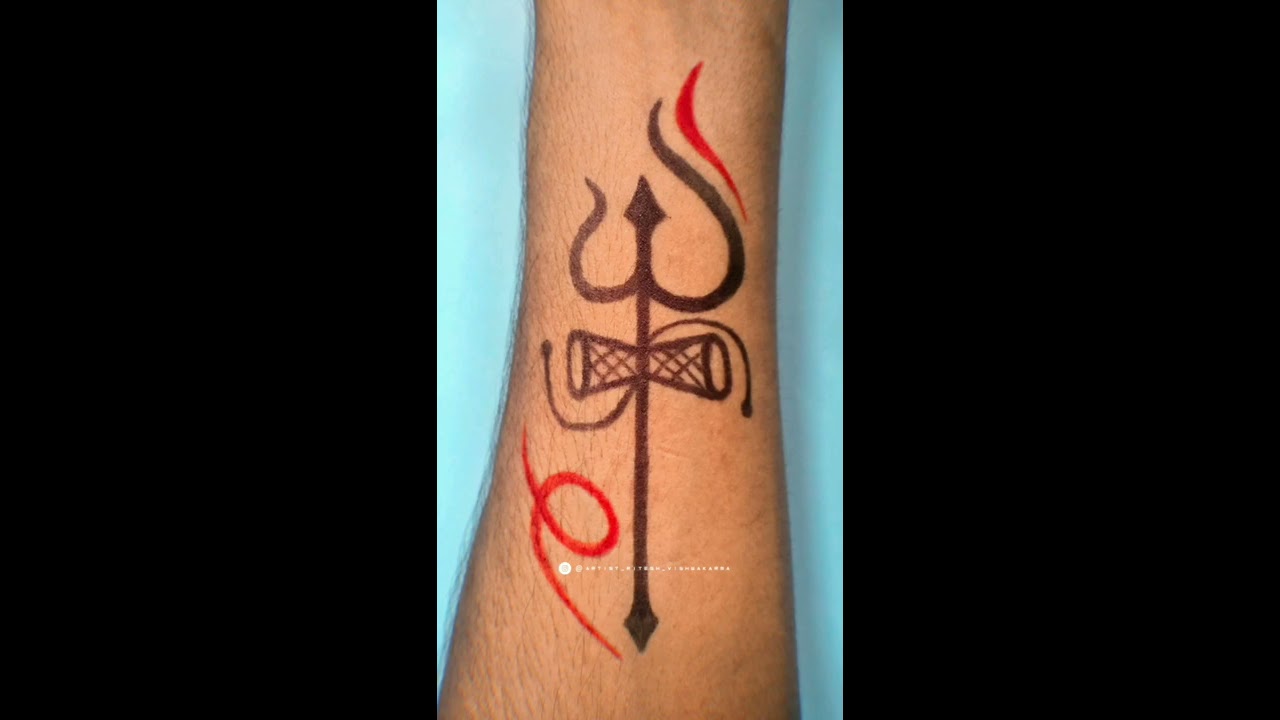 surmul Lord Shiva Trishul with Peacock Feathers Temporary Tattoo Sticker   Price in India Buy surmul Lord Shiva Trishul with Peacock Feathers  Temporary Tattoo Sticker Online In India Reviews Ratings  Features 