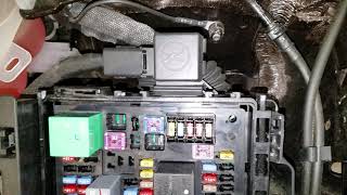 2018 Buick Enclave AC relay and fuse location