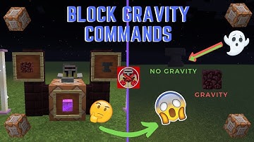 Command Block Tutorial #48: Block Gravity Commands in Minecraft (1.14+)