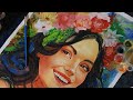 First time I used water colours , it's a girl portrait.