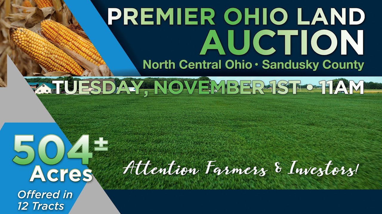 Sandusky Co , OH Farmland Auction TheWendtGroup com YouTube