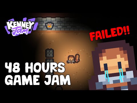 Making a Game in 48 Hours! (...and failing) - Kenney Game Jam 2023 | Indie Game Devlog