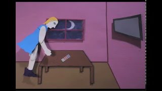 Paper cutout animation (stop motion)