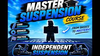 PT 1🎓 Master Suspension Course | Roblox Plane Crazy Independent Suspension