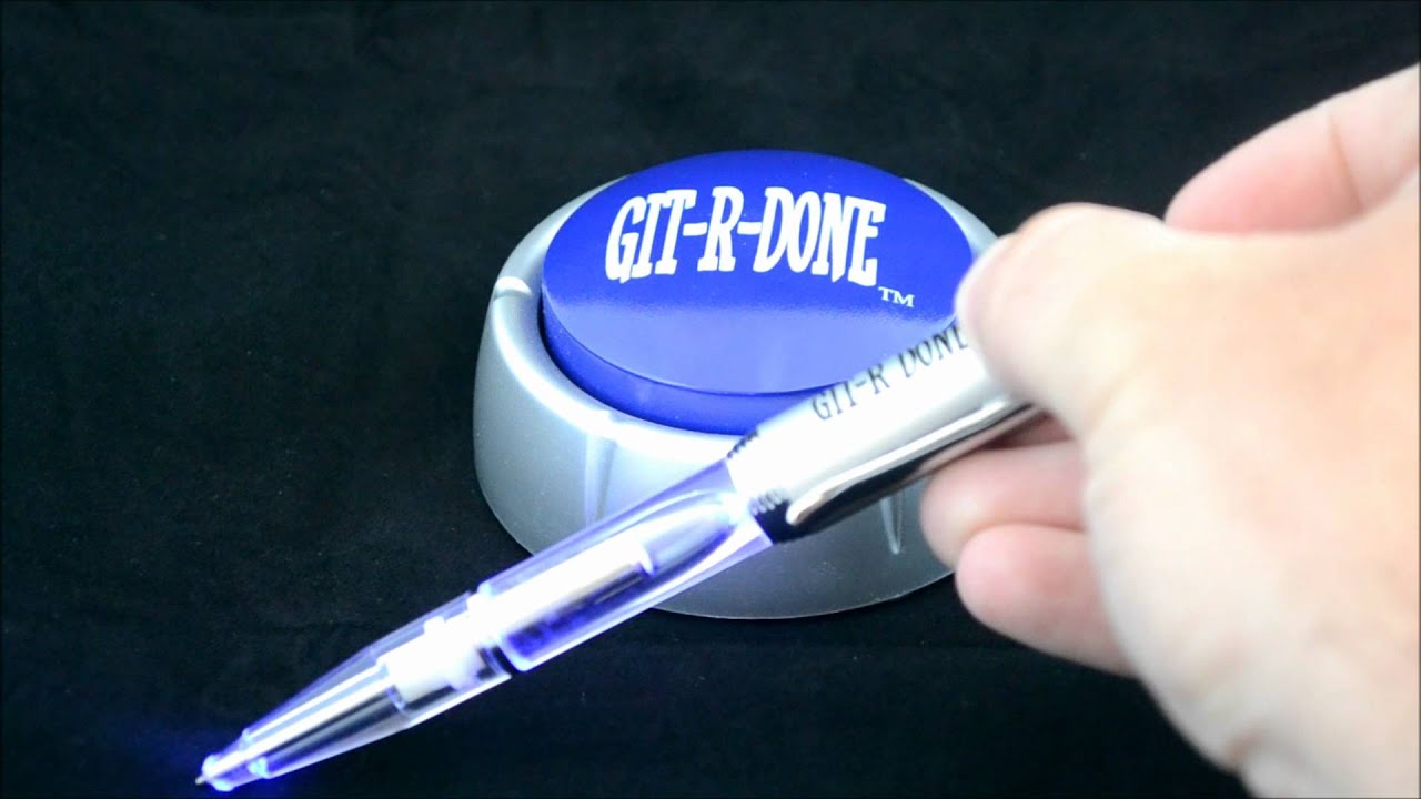 Git R Done Button and Pen Bundle - YouTube