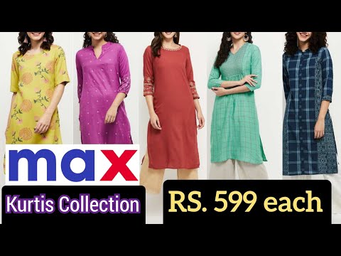 Buy Beige Kurtas for Women by MAX Online | Ajio.com