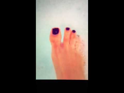 Emily Osment foot tease on Snapchat