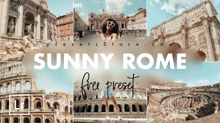 Sunny Rome — Free Lightroom Preset | Tutorial | DNG | Light Blue Preset for Instagram Blogger screenshot 4