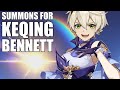 SUMMONS FOR BENNY AND KEQING! (Genshin Impact)