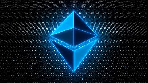 4K Glowing Ethereum Cryptocurrency Digital Data Background