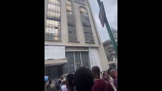 Fire rocks Polaris Bank Tower on Lagos Island