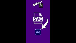 How to import SVG images into After Effects #shorts