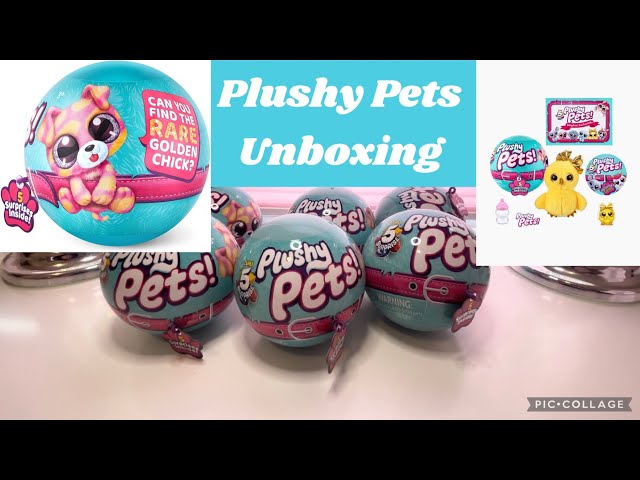 5 SURPRISE Plushy Pets Series 1 Mystery Collectible Capsule By ZURU