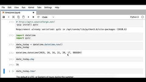 timezones in Python