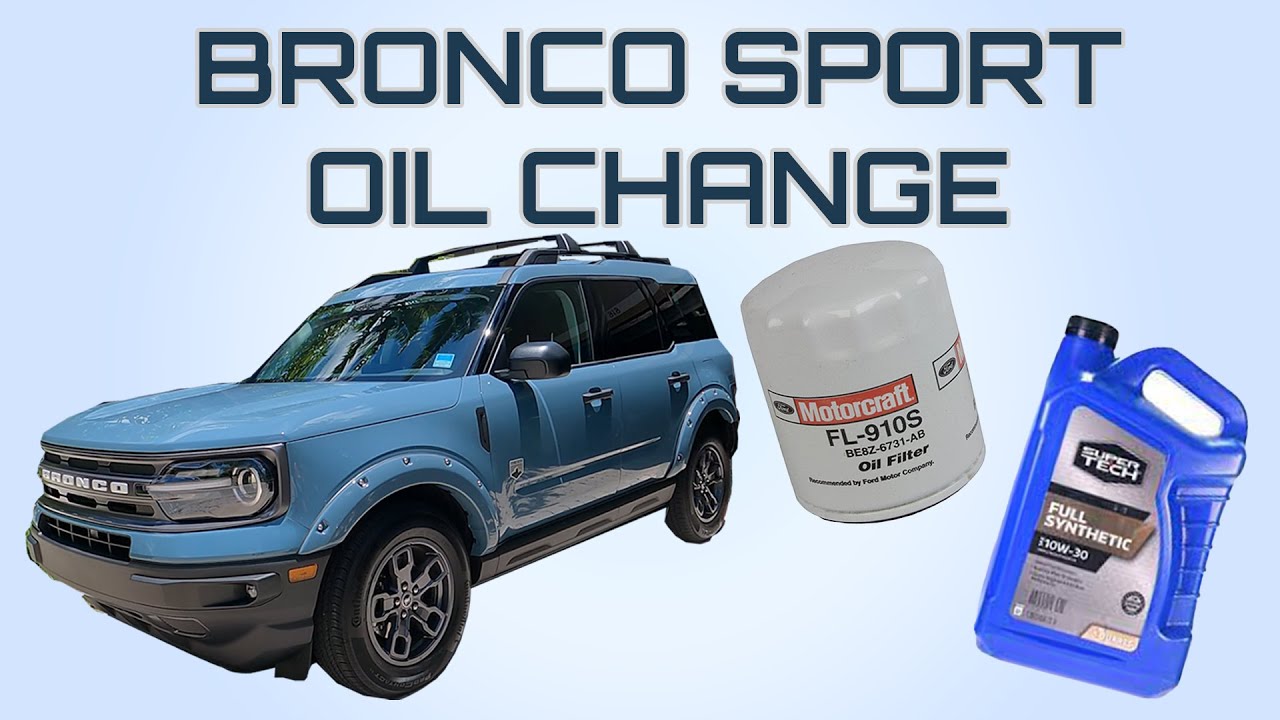 2023 Ford Bronco Sport Oil Change 1.5L Engine FAST & EASY IN 4K