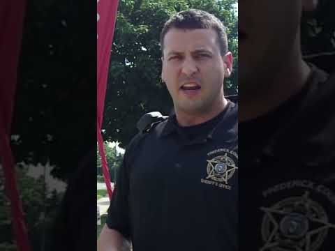 Officer Get A$$ Handed To Him About First Amendment - Offered Him To Rent SMD Sign - Shaun Porter