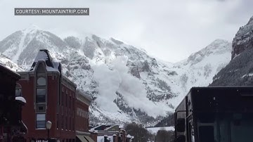 Incredible video shows controlled avalanche near Telluride (Courtesy Mountain Trip)