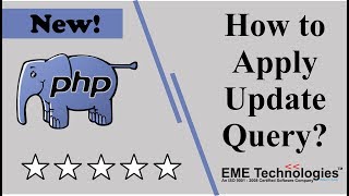 How to Apply Update Query in PHP