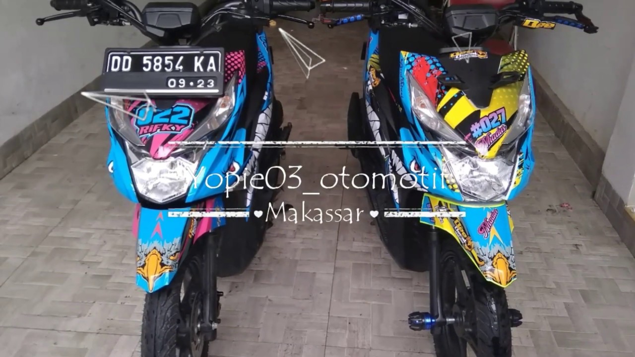 Decal Stiker Body Part II Honda Beat Street 2018 Hitam YouTube