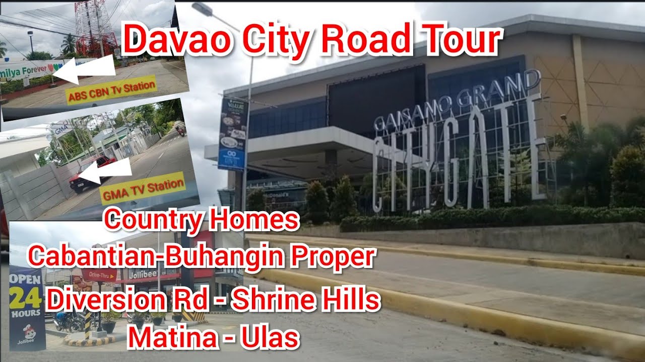 Davao City Road Tour Cabantian CountryhomesBuhangin Proper/Diversion