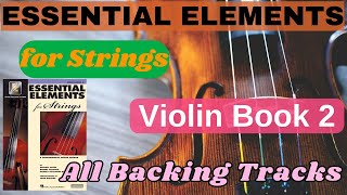 Famous Essential Elements for Violin Book 2  | All backing tracks Wealth