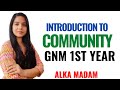 Gnm 1st year ii  introduction to community ii community health nursing ii