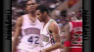 Allen Iverson crossover on Micheal Jordan