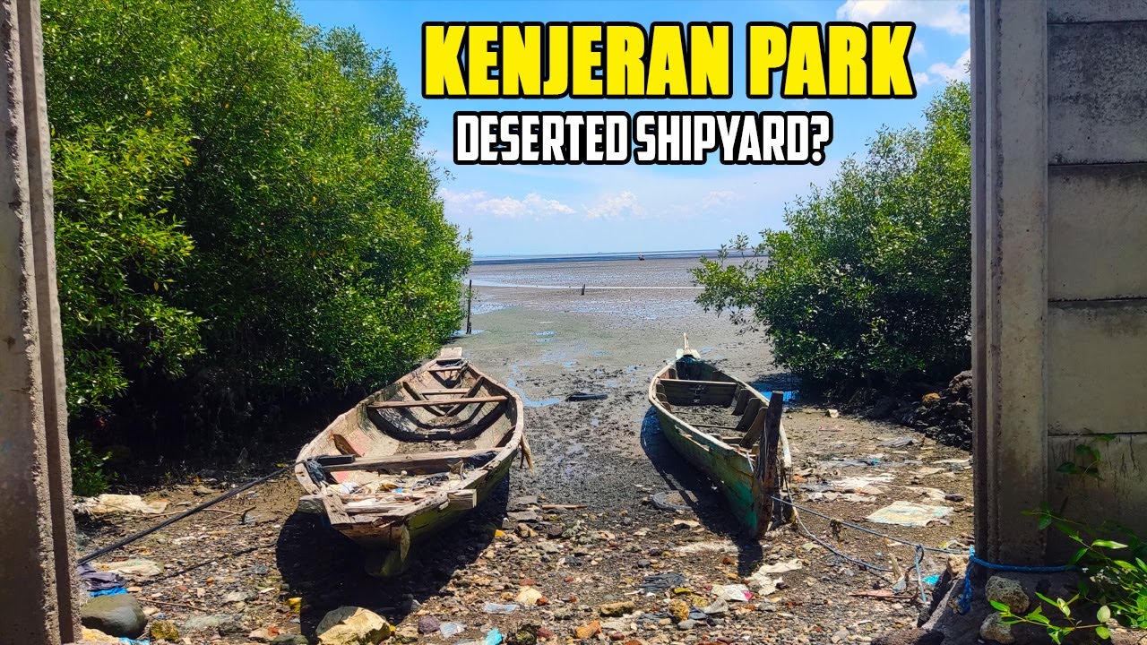 Walking Around Abandoned Pier and Abandoned Multi-Purpose Hall | Kenjeran Park Exploration Episode 1