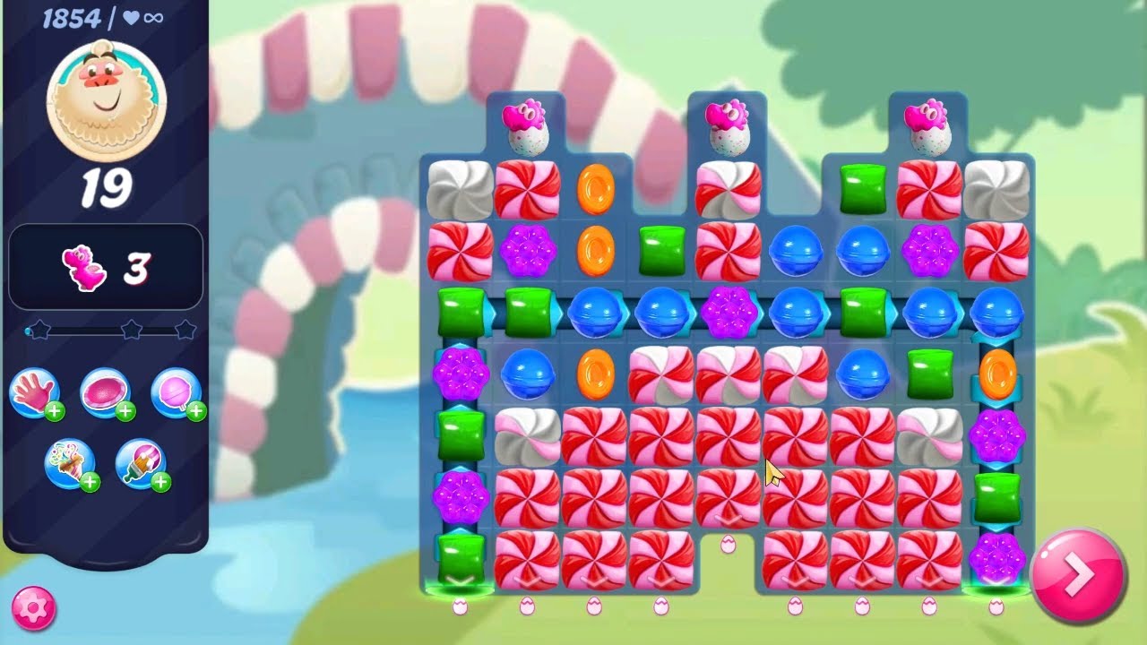 Candy Crush Saga LEVEL 1854 NO BOOSTERS (new version)🔄✅