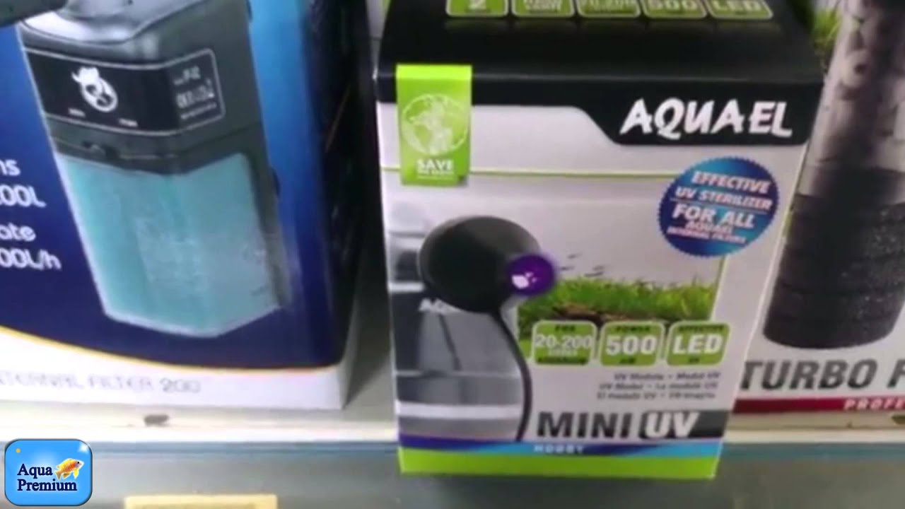Aquael Mini Lampe LED UV Pour Aquarium 109521 1W Noir