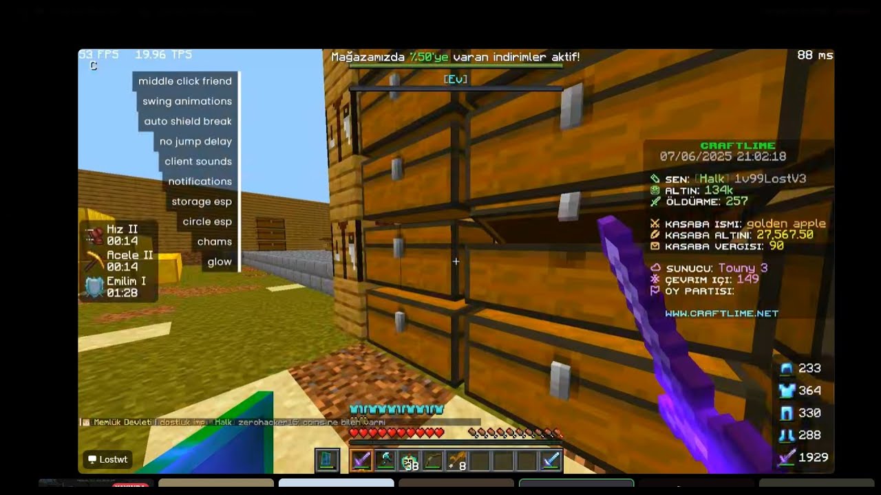 LuneCraft Kill Montage 25 (Demir Golemim ve Kendim için)