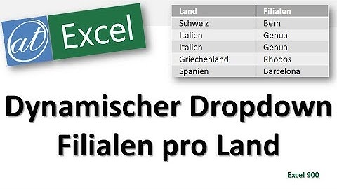 Dropdown mit dynamischen Unterkategorien - Excel-Trick
