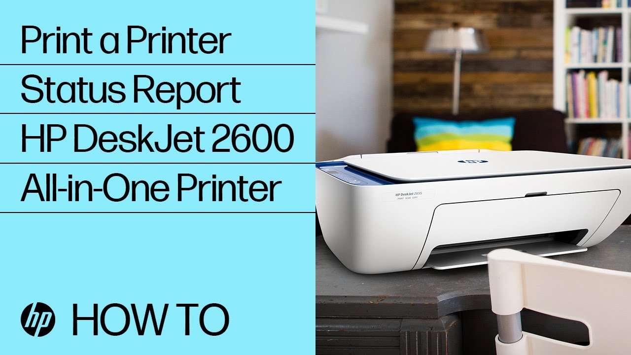 Print a Status | HP DeskJet All-in-One Printer | HP - YouTube