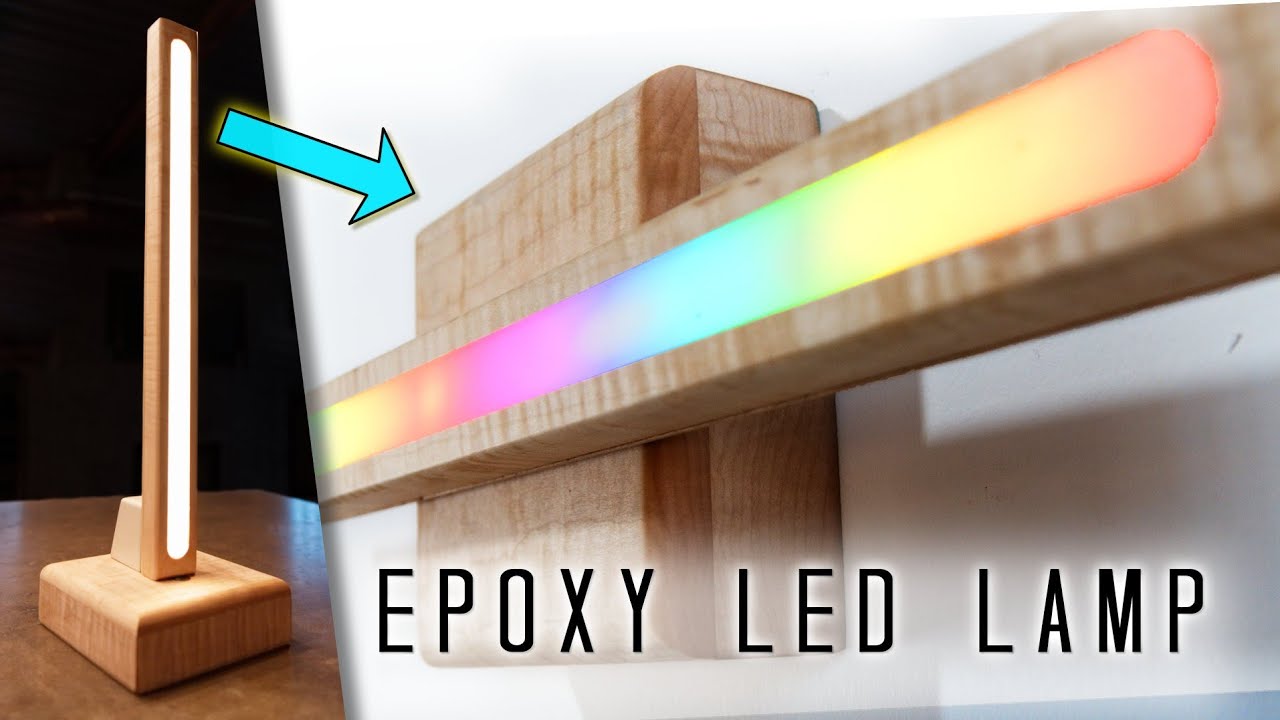Wireless Epoxy Led 3 In 1 Lamp Sconce 3 Different Lamps In 1 Diy Woodworking Youtube