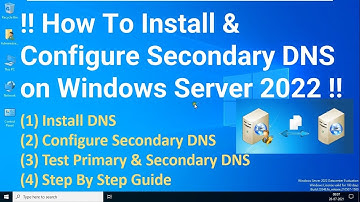 How to Install & Configure Secondary DNS on Server 2022 !! Setup Secondary DNS !! Step by Step Guide