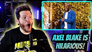 Axel Blake BGT Reaction | Comedian Axel Blake gets BGT's Golden Buzzer IN STYLE | I LOVE THIS!