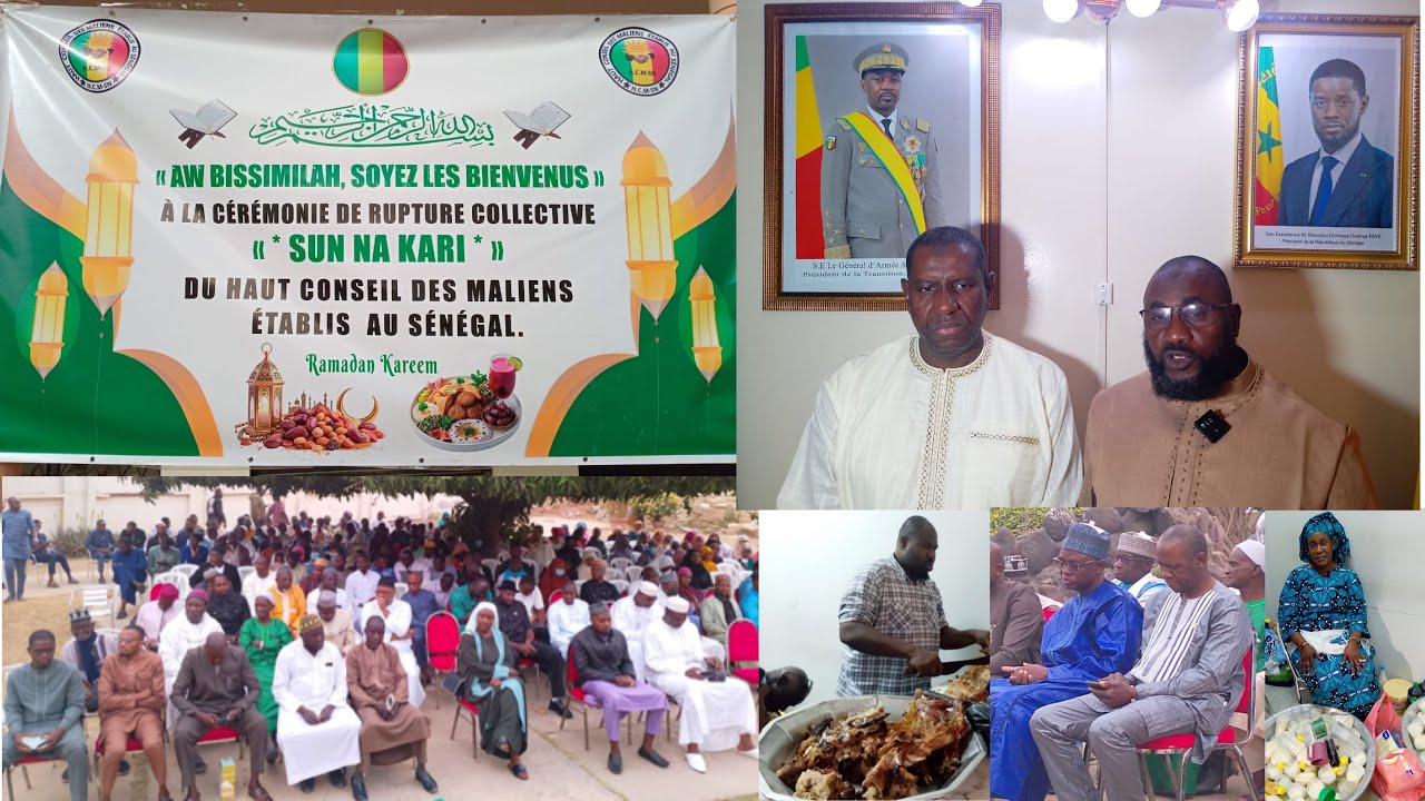 CÉRÉMONIE  DE RUPTURE COLLECTIVE DU HAUT CONSEIL DES MALIENS AU SÉNÉGAL
