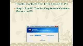 How to backup HTC android contacts to computer with ease