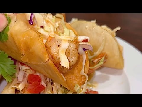 Tiger Shrimp Tacos with Sweet Chili Slaw