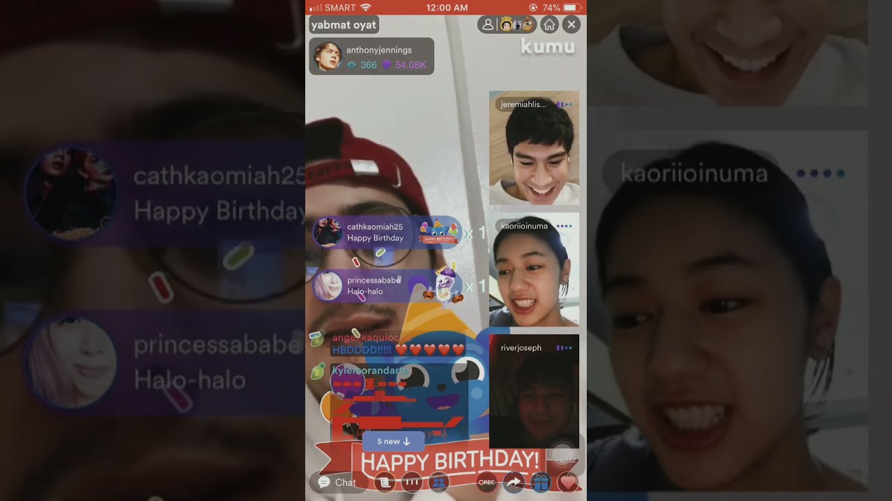 Anthony KUMU Birthday Salubong with Kaori, Miah and River