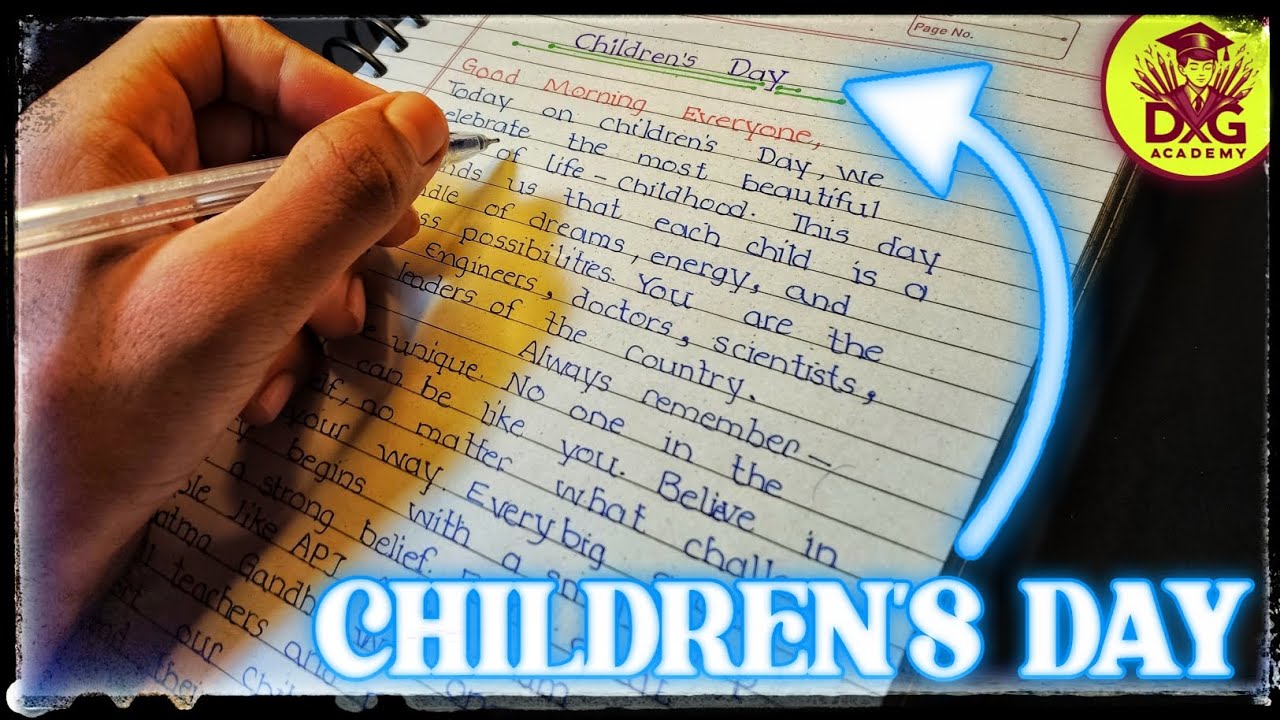 Motivational Speech For Children's Day In English | Children's Day Speech | Learn Essay Speech