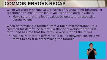 Maths Grade 8  Function & Relationships Equivalent Forms Video 2 Segment 3 6