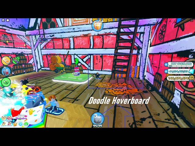 getting the DOODLE HOVERBOARD in Pet Simulator X #robloxfyp #petsimula